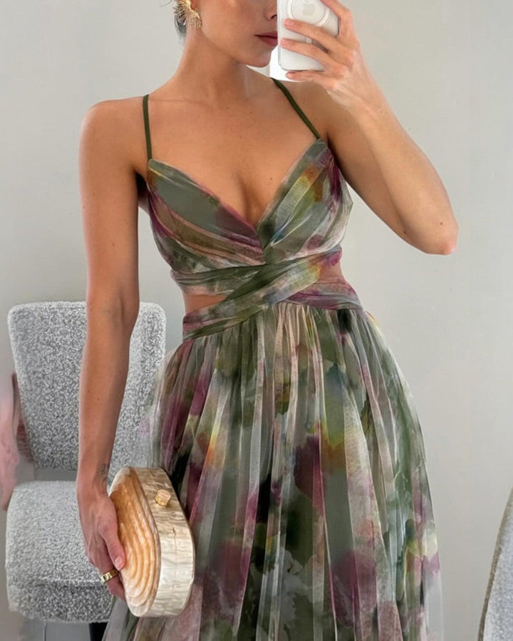 Stella | Enchanting Floral Print Maxi Dress