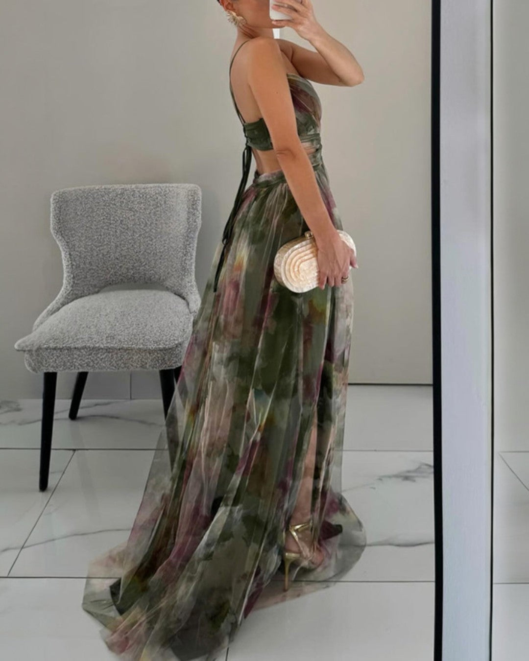 Stella | Enchanting Floral Print Maxi Dress