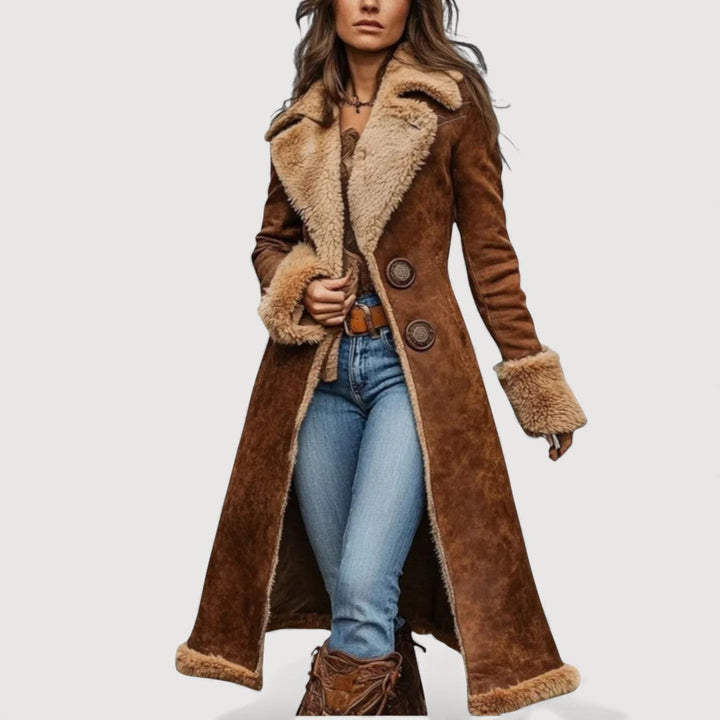 Daisy | Faux-Shearling-Mantel