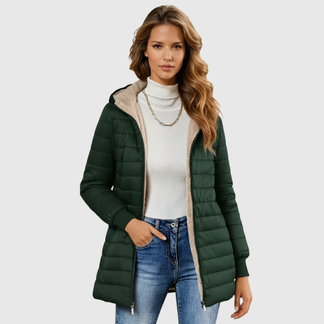 Emma | Wintermantel mit Sherpa-Futter