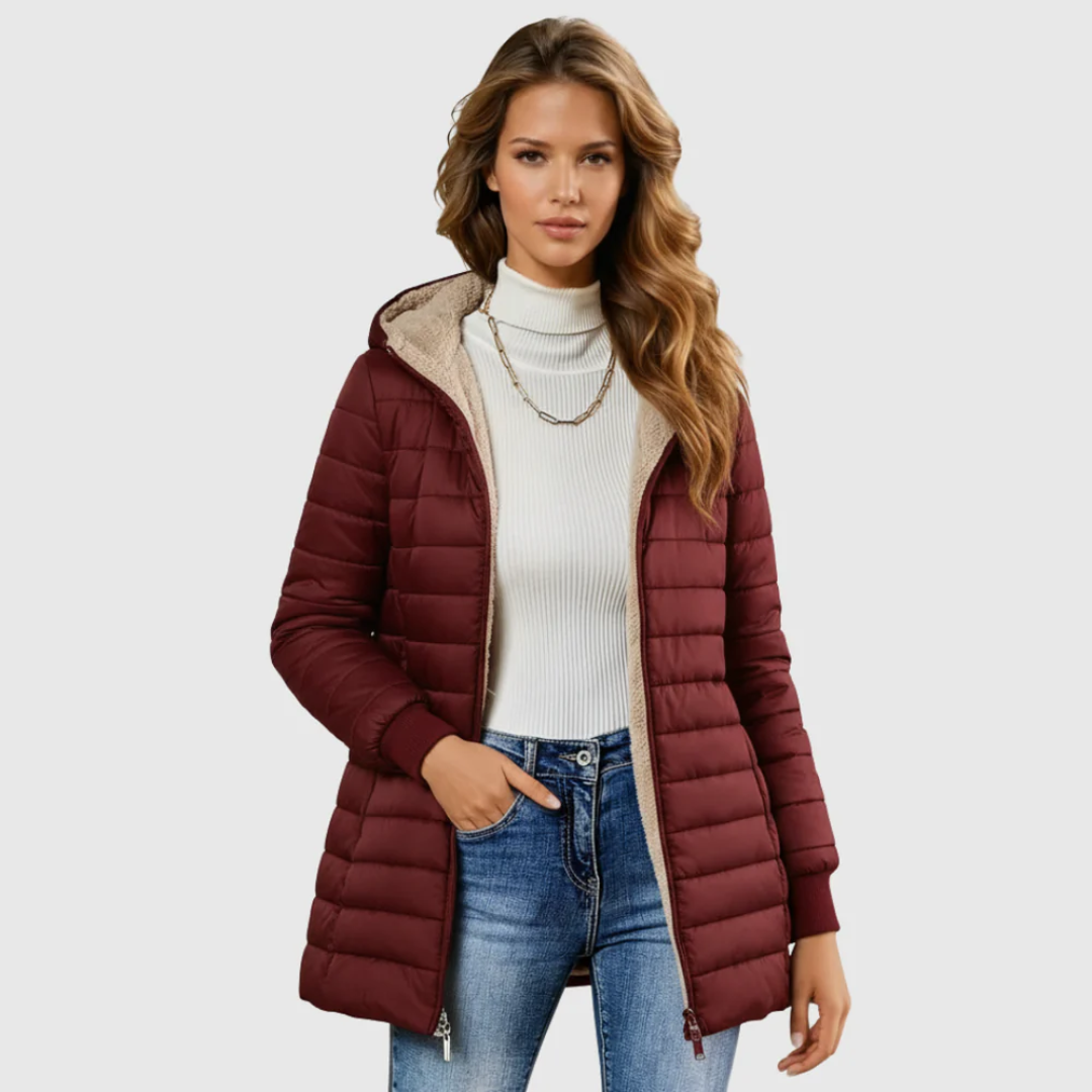Emma | Wintermantel mit Sherpa-Futter