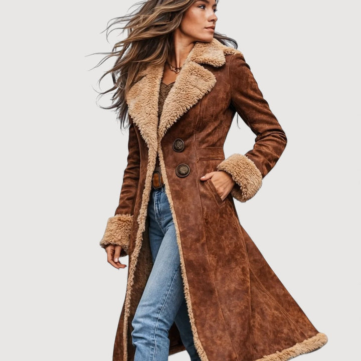 Daisy | Faux-Shearling-Mantel