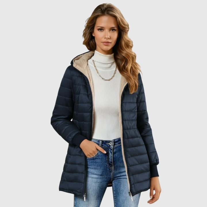 Emma | Wintermantel mit Sherpa-Futter