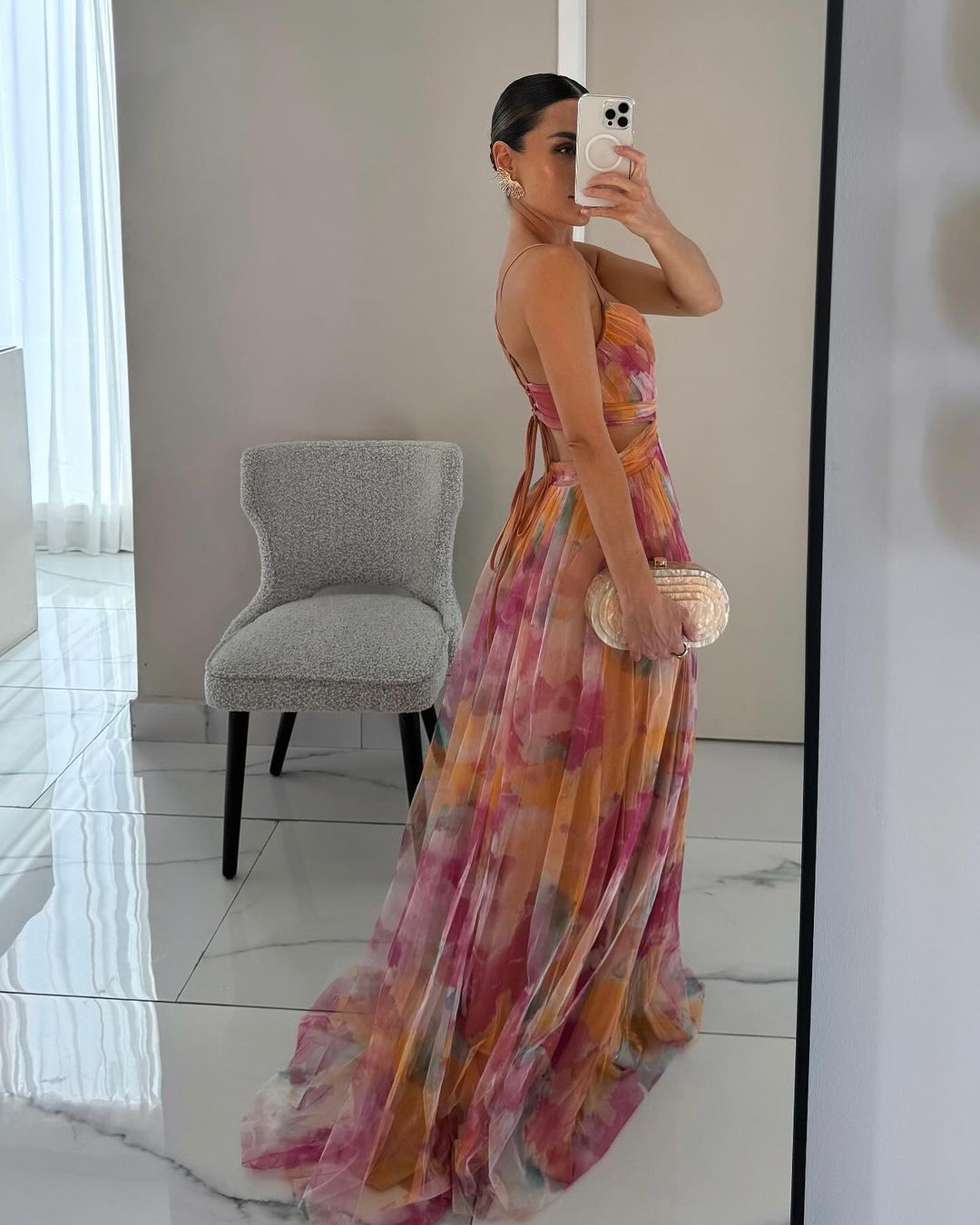 Stella | Enchanting Floral Print Maxi Dress