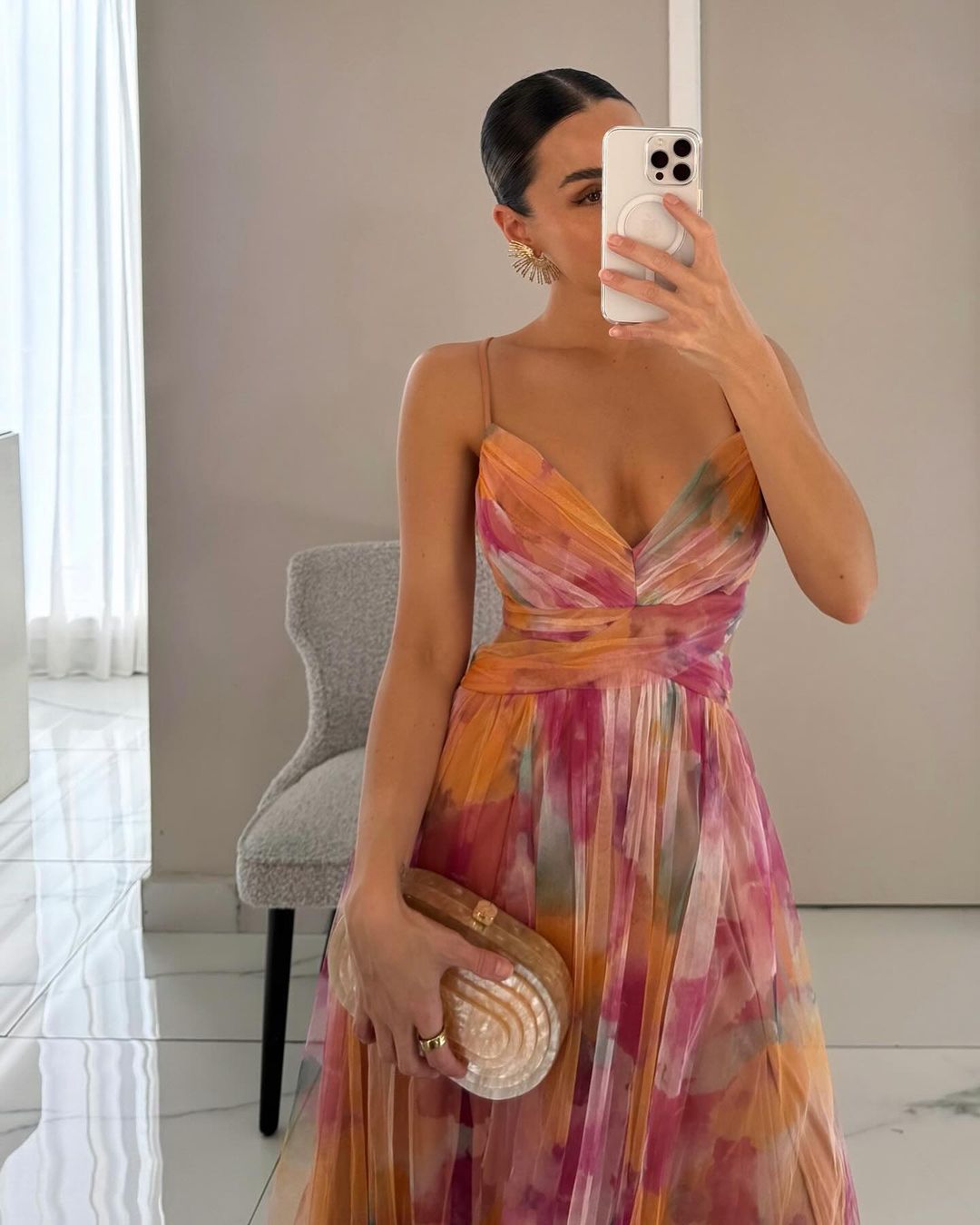 Stella | Enchanting Floral Print Maxi Dress