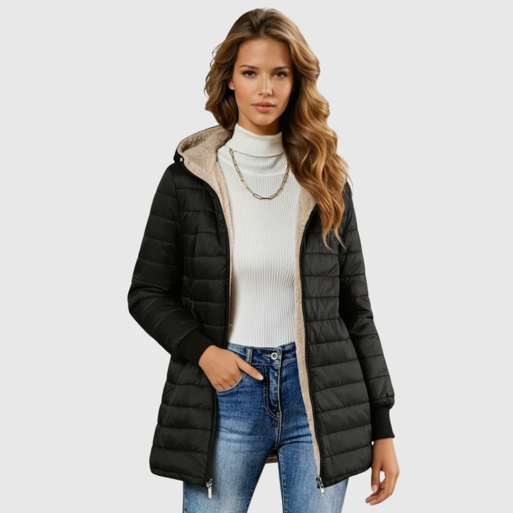 Emma | Wintermantel mit Sherpa-Futter