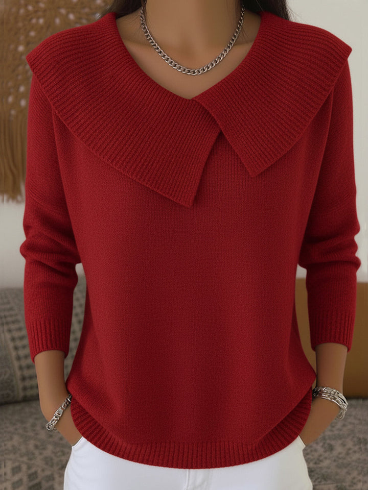 Ella | Warmer Pullover mit weichem Kragen