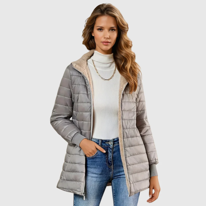 Emma | Wintermantel mit Sherpa-Futter