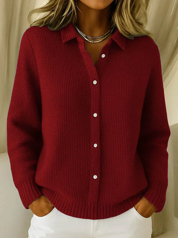 Amelia | Strukturierter Strick-Cardigan mit Knöpfen