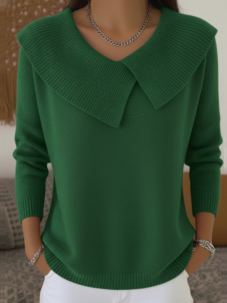 Ella | Warmer Pullover mit weichem Kragen