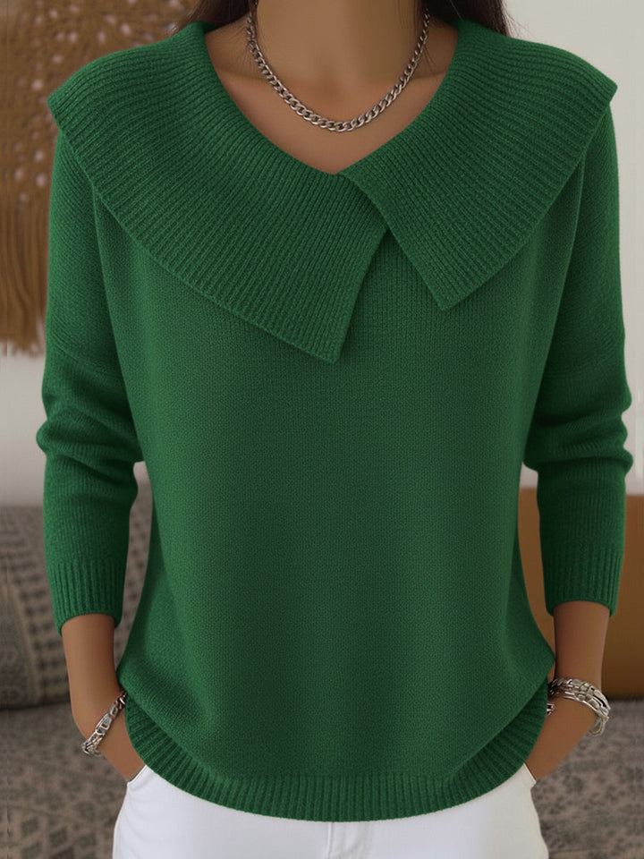 Ella | Warmer Pullover mit weichem Kragen