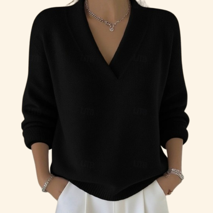 Olivia | Weicher V-Ausschnitt-Pullover