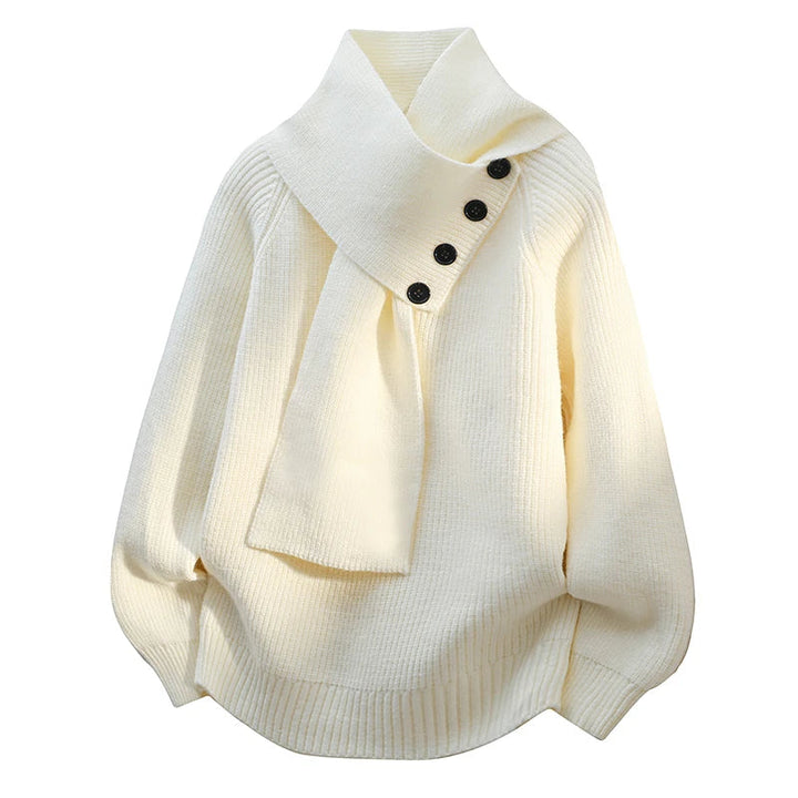 Ava | Kuscheliger Pullover mit Schalkragen