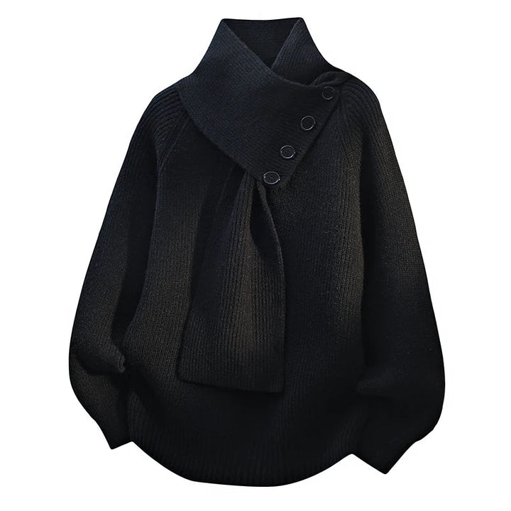 Ava | Kuscheliger Pullover mit Schalkragen