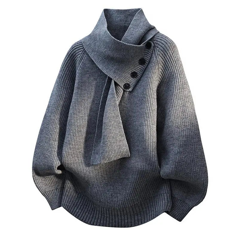Ava | Kuscheliger Pullover mit Schalkragen