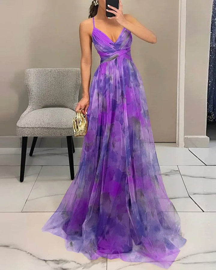 Stella | Enchanting Floral Print Maxi Dress