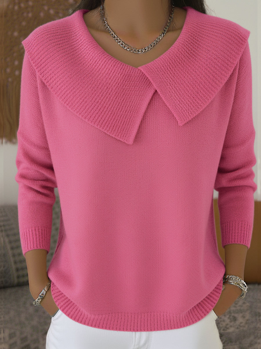 Ella | Warmer Pullover mit weichem Kragen