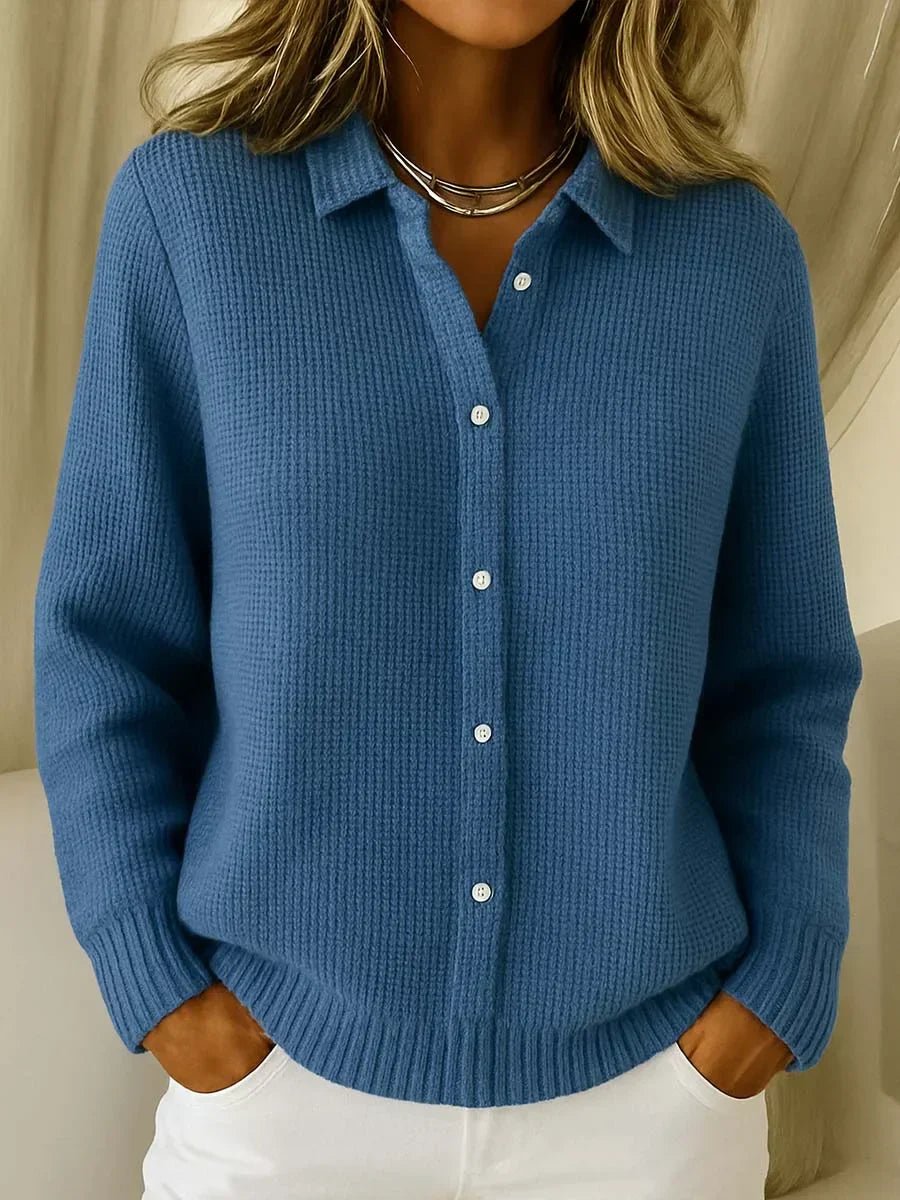 Amelia | Strukturierter Strick-Cardigan mit Knöpfen