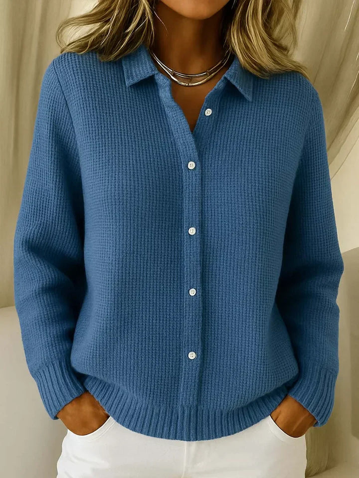 Amelia | Strukturierter Strick-Cardigan mit Knöpfen