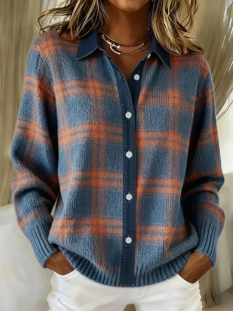 Mia | Kuscheliger Knopfstrickpullover